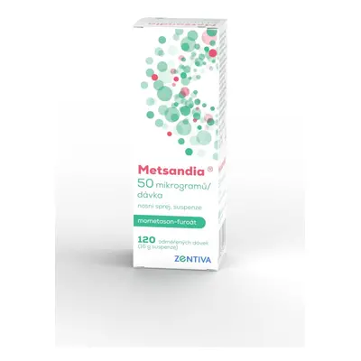 METSANDIA 50MCG/DÁVKA nosní podání sprej, suspenze 120 DÁVEK