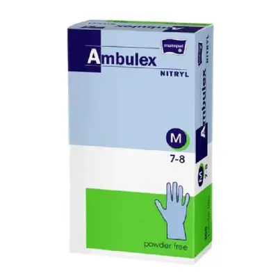 Ambulex Nitryl rukavice nepudrové violet M 100ks