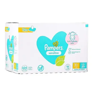 Pampers ubrousky Sensitive 12x52ks