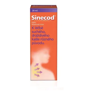 SINECOD 5mg/ml, kapky pro děti proti suchému kašli 20ml