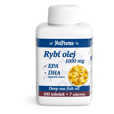 MedPharma Rybí olej 1000mg+EPA+DHA tob.107