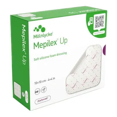 Mepilex Up 10x10 cm, 5ks, vysoce absorpční pěnové krytí se si