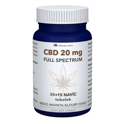 CBD 20mg Full Spectrum tob.30+15 navíc