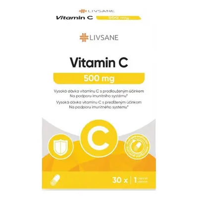 LIVSANE Vitamin C 500mg cps.30