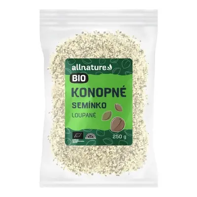 Allnature Konopné semínko loupané RAW BIO 250g