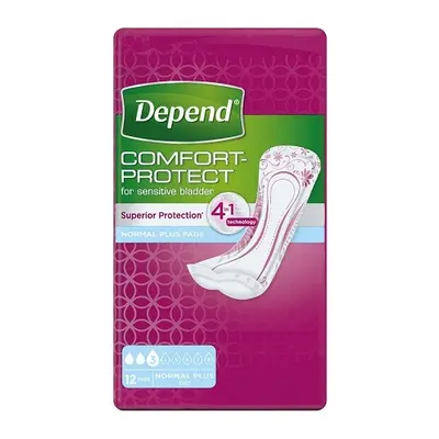 Depend Pads Normal Plus inkontinenční vložky ženy 12 ks