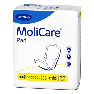 VLOŽKY ABSORPČNÍ MOLICARE PAD 3 KAPKY MIDI 481ML,30KS