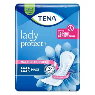 TENA LADY PROTECT+ MAXI VLOŽKY ABSORPČNÍ,812ML,12KS