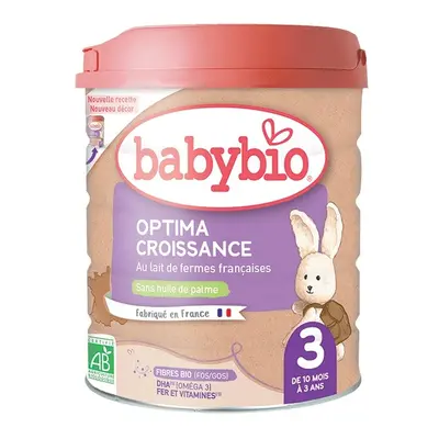 BABYBIO Optima 3 batolecí kojenecké bio mléko s probiotiky a prebiotiky 800 g