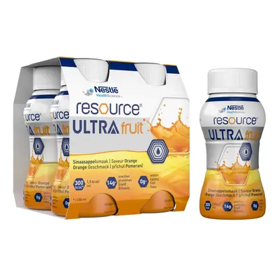 RESOURCE ULTRA FRUIT POMERANČ perorální roztok 4X200ML