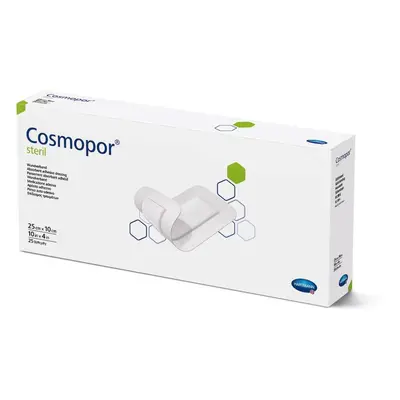 NÁPLAST HYPOALERGENNÍ COSMOPOR STERILNÍ 10X25CM,S POLŠTÁŘKEM,1KS