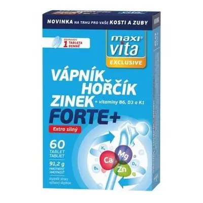 Maxi Vita Exclusive Vápník, Hořčík, Zinek Forte+ 60 tablet