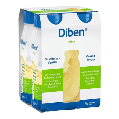 DIBEN DRINK PŘÍCHUŤ VANILKOVÁ POR SOL 4X200ML