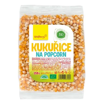 Kukuřice na popcorn BIO 250 g Wolfberry