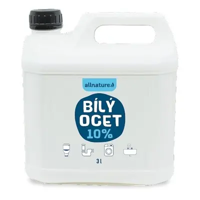 Allnature Bílý ocet 10% 3 l