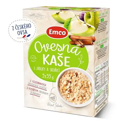 EMCO Ovesná kaše s jablky a skořicí 5x55g