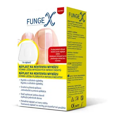 FungeX náplast na nehtovou mykózu 14ks