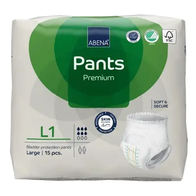 ABENA PANTS PREMIUM L1 KALHOTKY ABSORPČNÍ NAVLÉKACÍ, PRODYŠNÉ, BOKY 100-1