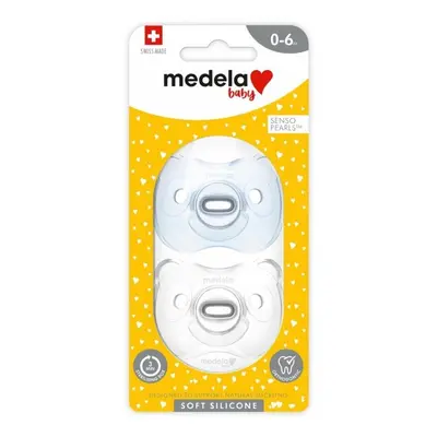 Medela Baby Měkký celosilikonový dudlík boy 0-6m 2ks