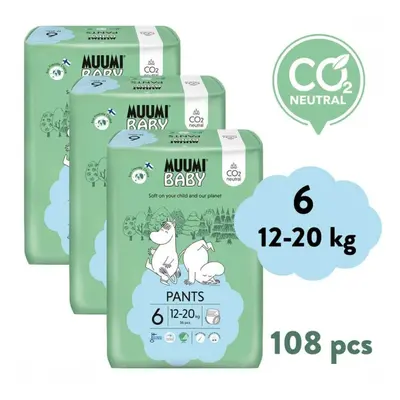 Muumi Baby Pants 6 Junior 12-20kg eko plen.3x36kg