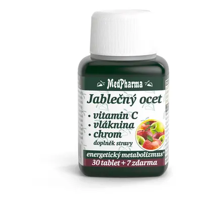 MedPharma Jablečný ocet+vlák.+vit.C+chrom tbl.37