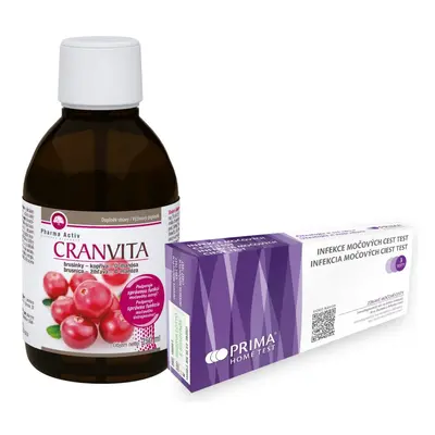 CRANVITA 250ml + Test Infekce močových cest 3ks