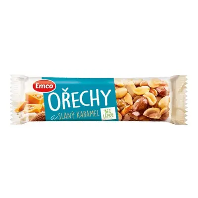 EMCO Tyčinka Ořechy a slaný karamel 35g