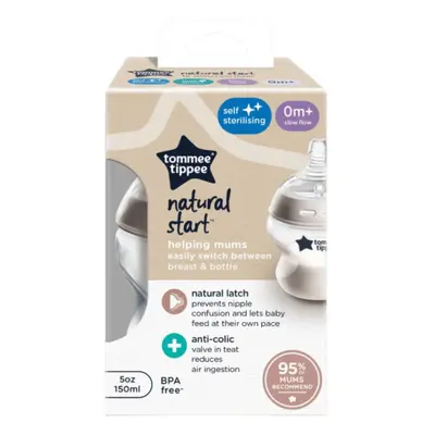 Tommee Tippee Natural Start kojenecká láhev pomalý průtok 0+ 150ml