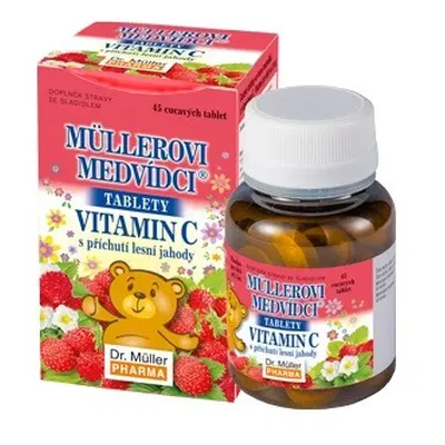 Müllerovi medvídci s vitaminem C a příchutí jahody tbl.45