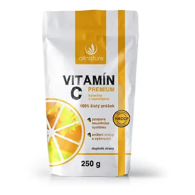 Allnature Vitamín C prášek Premium 250g