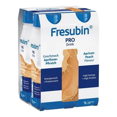 FRESUBIN PRO DRINK PŘÍCHUŤ MERUŇKOVO-BROSKVOVÁ POR SOL 4X200ML