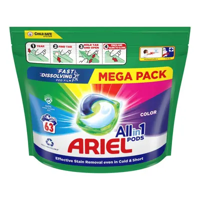 Ariel gelové kapsle Color 63ks