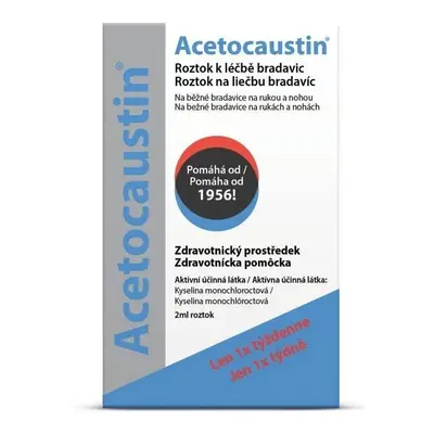 Acetocaustin roztok k léčbě bradavic 2ml