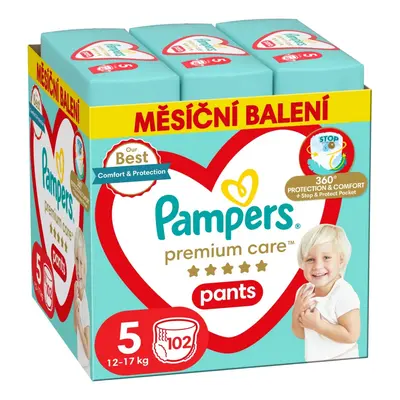 Pampers Premium Care kalhotkové plenky měsíční balení S5 102ks