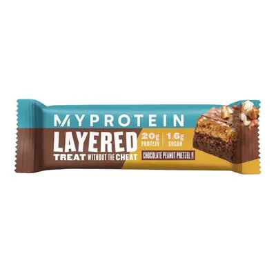 MyProtein Layered Protein Bar 60 g chocolade peanut pretzel