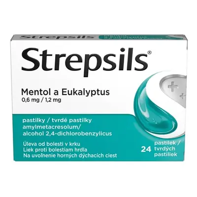 STREPSILS MENTOL A EUKALYPTUS 0,6MG/1,2MG PAS 24