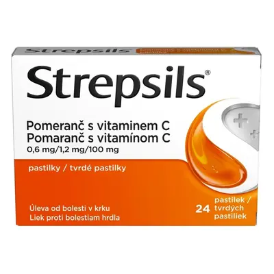 STREPSILS POMERANČ S VITAMINEM C PAS 24