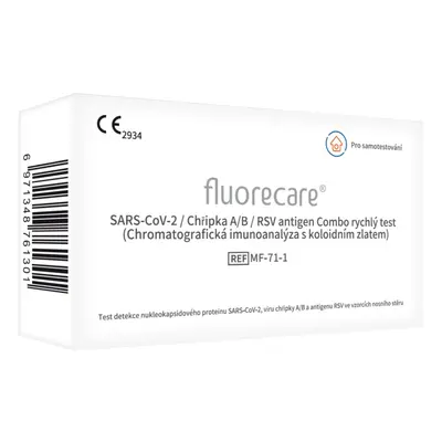 Fluorecare SARS-CoV-2/chřipka A/B/RSV test 1ks