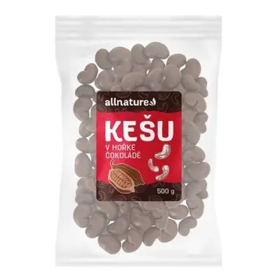 Allnature Kešu v hořké čokoládě 500g