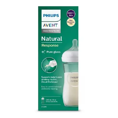 Philips AVENT Láhev Natural Response sklo 240ml 1m+