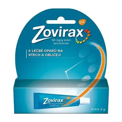 ZOVIRAX 50MG/G krém při oparech na rtu 2g