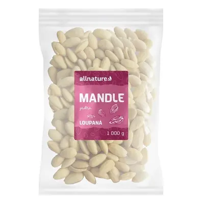 Allnature Mandle jádra natural loupané 1000g