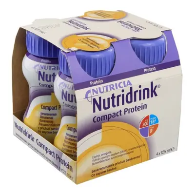 NUTRIDRINK COMPACT PROTEIN S PŘÍCHUTÍ BANÁNOVOU POR SOL 4x125ML