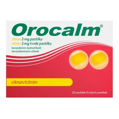 OROCALM CITRON 3MG PAS 20