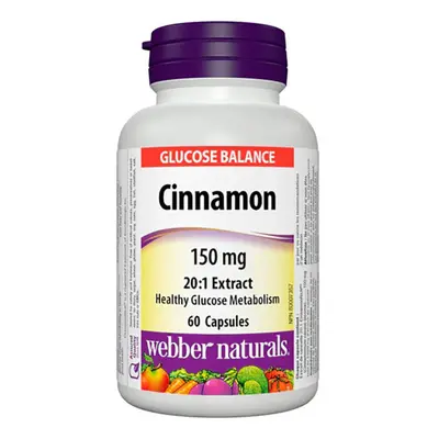 Webber Naturals Cinnamon 150 mg 60 cps