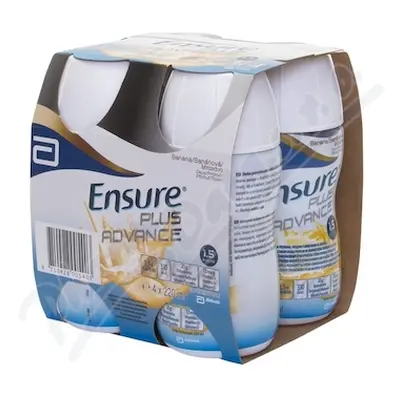 ENSURE PLUS ADVANCE BANÁNOVÁ PŘÍCHUŤ POR SOL 4X220ML