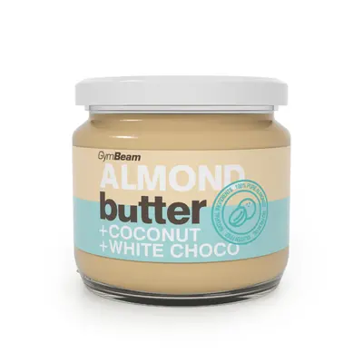 GymBeam Almond butter coconut and white choco 340g