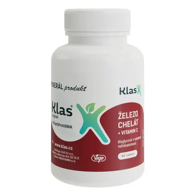 Klas Železo chelát + vitamín C tbl.90