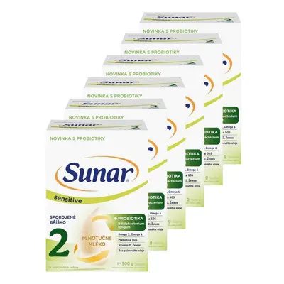 Sunar Sensitive 2 od 6m+ 500g - balení 6 ks