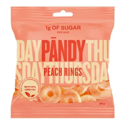 PANDY Candy peach rings gumové bonbony 50g